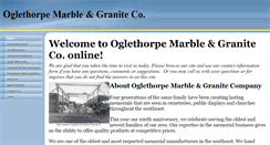 Desktop Screenshot of oglethorpemarble.com