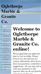 Mobile Screenshot of oglethorpemarble.com