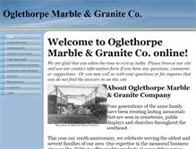 Tablet Screenshot of oglethorpemarble.com